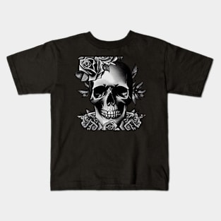 Skull And Roses Kids T-Shirt